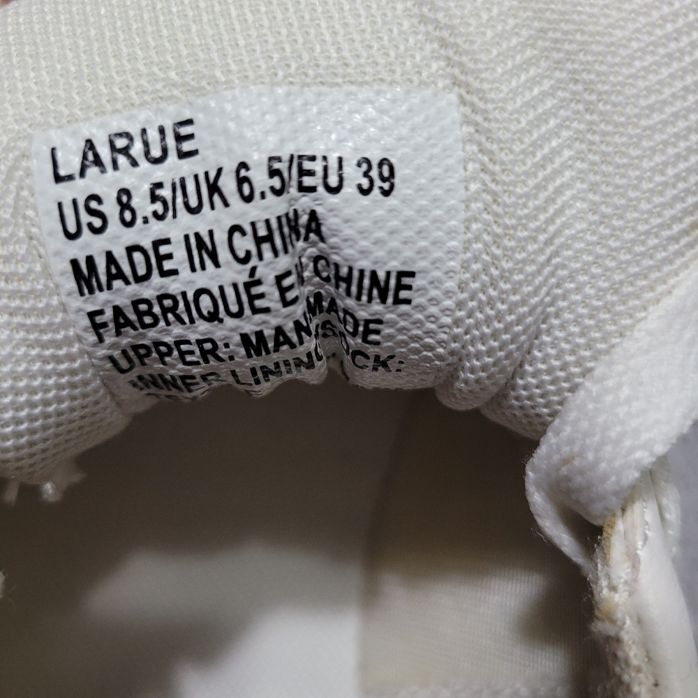 Women's Just Fab Sneakers Size 8.5 White/Rose Gold - Picture 8 of 9